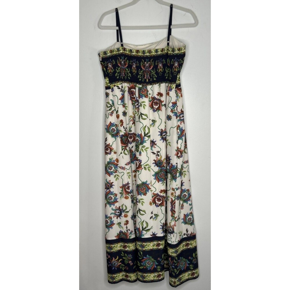 Siena Midi Floral Dress Size 14 Built in Bra Adjustable Straps Garden Party - Picture 5 of 9